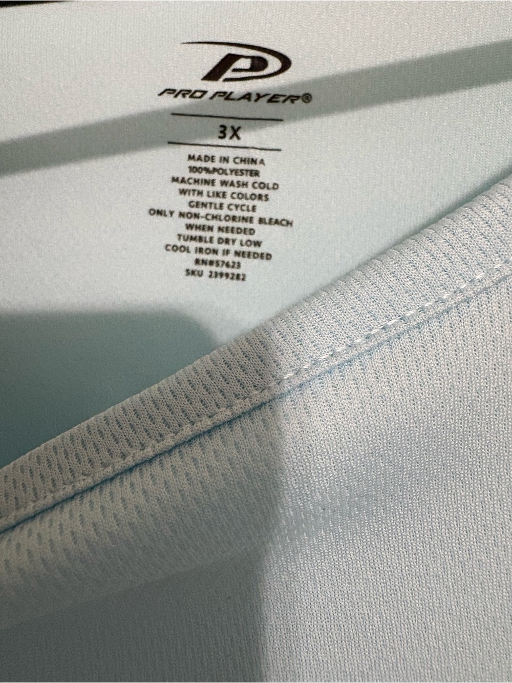Pro Player Ice Aqua Mesh Athletic Top
